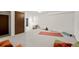 Large basement space offers potential for a home gym or recreational area at 5450 Mohawk Rd, Littleton, CO 80123