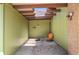 Covered entryway featuring unique architectural details, skylights, and stylish decor at 5450 Mohawk Rd, Littleton, CO 80123