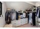 Well-organized walk-in closet featuring built-in shelving, drawers, and ample hanging space at 332 S Franklin St, Denver, CO 80209
