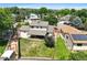 Aerial view of the home showcasing the back yard and neighborhood at 10378 W Weaver Ave, Littleton, CO 80127