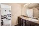 Spacious bathroom with double sink vanity, modern fixtures, and clean design at 942 Wagon Bend Rd, Berthoud, CO 80513