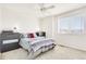 Bedroom with grey carpet and ceiling fan at 793 S 22Nd Ave, Brighton, CO 80601