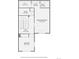This second floor plan includes the Primary bedroom, bedroom, and two bathrooms at 7140 Simms St # 102, Arvada, CO 80004