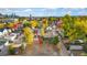 Aerial view of lot location at 3700 Vallejo St, with city skyline in the background at 3709 Tejon St, Denver, CO 80211