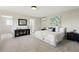 Spacious main bedroom features light gray walls, carpet floors, and ample closet space at 7413 S Tamarac St, Centennial, CO 80112
