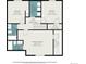 Detailed floor plan of the second story showcasing a primary bedroom with walk-in closet and two baths at 10700 Kimblewyck Cir # 225, Northglenn, CO 80233