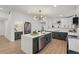 Open-concept kitchen featuring an island, stainless steel appliances, and modern finishes at 3025 Ivanhoe St, Denver, CO 80207