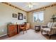 Bedroom with natural light, decorated with sports team theme, and neutral carpeting at 10825 Mount Antero Way, Parker, CO 80138