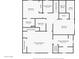 Second floor plan featuring bedrooms, bathrooms, laundry, and closet space, with detailed dimensions for each room at 8985 E 29Th Pl, Denver, CO 80238