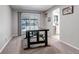 Dining room with sliding glass doors to the outside and easy access to the kitchen at 6211 S Garfield Dr, Centennial, CO 80121