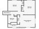 Detailed floor plan of the upper level, highlighting the layout of the bedrooms and bathrooms at 6211 S Garfield Dr, Centennial, CO 80121