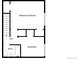 Upper floor plan showing primary bedroom, bathroom, and hallway at 8019 Wolff St # H, Westminster, CO 80031