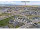 Aerial view of the house with the landscape in the background at 2040 Rosette Pl, Castle Rock, CO 80104