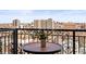 City views from private balcony at 975 N Lincoln St # 12J, Denver, CO 80203