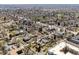 Aerial view of a neighborhood near Observatory Park and surrounding amenities at 2000 S Columbine St, Denver, CO 80210