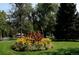 Beautiful flower bed in Observatory Park, Denver, featuring vibrant blooms and lush greenery at 2000 S Columbine St, Denver, CO 80210