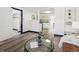 Open concept living space with modern flooring, stylish decor, and an inviting atmosphere at 4842 Steele St, Denver, CO 80216