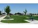 Serene park featuring lush green grass, picnic tables, and walking paths at 4842 Steele St, Denver, CO 80216