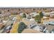Aerial view of townhouse community with pool and landscaping at 7973 Chase Cir # 56, Arvada, CO 80003