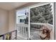 Cozy balcony with patio furniture and neighborhood views at 7973 Chase Cir # 56, Arvada, CO 80003