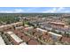 Expansive aerial view of a residential neighborhood showcasing numerous townhomes and community amenities at 5465 Zephyr St # 201, Arvada, CO 80002