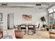 Contemporary dining room setup with colorful artwork and stylish furnishings at 2900 N Downing St # 311, Denver, CO 80205