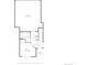 Floorplan showcases first floor layout featuring a garage, bathroom, bedroom, and foyer at 2140 Santini Trl # F, Littleton, CO 80129
