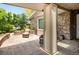 Outdoor patio with comfortable seating and lush landscaping at 6008 S Van Gordon St, Littleton, CO 80127