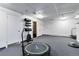 Bright fitness center with exercise equipment, including free weights and mini trampolines at 955 Eudora St # 708E, Denver, CO 80220