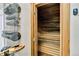 A traditional wooden sauna room is designed for relaxation and wellness at 955 Eudora St # 708E, Denver, CO 80220