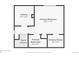 This floor plan features a primary bedroom, bathroom, closet, utilities, and stairs at 540 S Forest St # 6-203, Denver, CO 80246