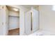 Bathroom with a bathtub, glass-enclosed shower, and a walk-in closet at 2314 Flagstaff Dr, Longmont, CO 80504