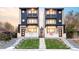 Newly built modern homes with attractive exteriors, well-maintained lawns, and inviting curb appeal at 3435 W 17Th Ave, Denver, CO 80204
