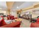 Finished basement featuring a cozy living area with comfortable seating and entertainment options at 9117 Nambe Trl, Lone Tree, CO 80124