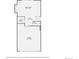 Functional floor plan with a Gathering room, bathroom, hall, and a garage at 6443 S Florence Way, Englewood, CO 80111