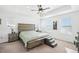 Large main bedroom with ceiling fan and ample space at 8373 Rush Creek Ave, Littleton, CO 80125