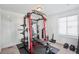 Home gym featuring a squat rack and weight bench at 8373 Rush Creek Ave, Littleton, CO 80125