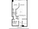 Detailed floor plan showcasing the layout, including the bedroom, living room, kitchen/dining area, and bathroom at 891 14Th St # 2703, Denver, CO 80202