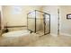 Bright bathroom featuring tile floors, a shower, and a soaking tub at 6840 Northstar Cir, Castle Rock, CO 80108