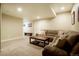Spacious living room with comfortable seating, coffee table, and neutral decor at 6840 Northstar Cir, Castle Rock, CO 80108