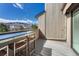 Balcony featuring a bar table, seating, and beautiful mountain views at 2938 Kalmia Ave # 27, Boulder, CO 80301