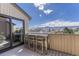 Relax on this balcony featuring a bar table with seating and enjoy the mountain views at 2938 Kalmia Ave # 27, Boulder, CO 80301