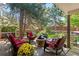Inviting outdoor patio featuring a cozy fire pit and comfortable seating, perfect for entertaining at 5344 E Otero Dr, Centennial, CO 80122