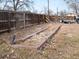 Raised garden beds prepared in the backyard at 635 2Nd St, Bennett, CO 80102