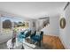 Bright and airy living room with hardwood floors, large windows offering lots of natural light, and comfortable seating at 7486 S Washington St, Centennial, CO 80122