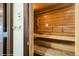 Community sauna with wooden interior at 2990 E 17Th Ave # 604, Denver, CO 80206