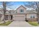 Charming two-story home with a two-car garage and manicured front yard at 11826 W Stanford Pl, Morrison, CO 80465