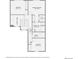 Upstairs floor plan featuring bedrooms, baths, and a walk-in closet for the primary bedroom at 11826 W Stanford Pl, Morrison, CO 80465