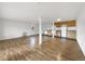 Basement area showcases an open living space complete with a functional kitchenette for added convenience and comfort at 12682 Anhawa Ave, Longmont, CO 80503