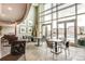 Community lounge with seating and city views at 2001 Lincoln St # 1024, Denver, CO 80202